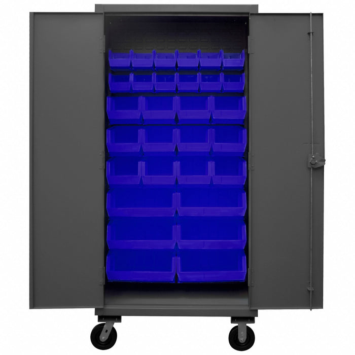 K4880 Bin Cabinet 80 x36 x24 Gray 30BlueBns