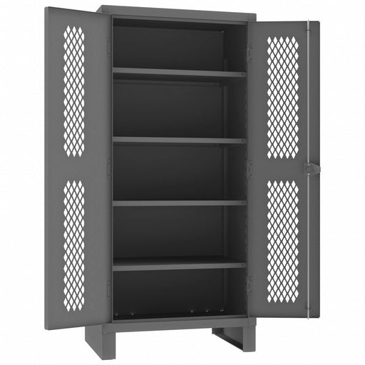 Storage Cabinet 78 x36 x24 Gray 4Shlv