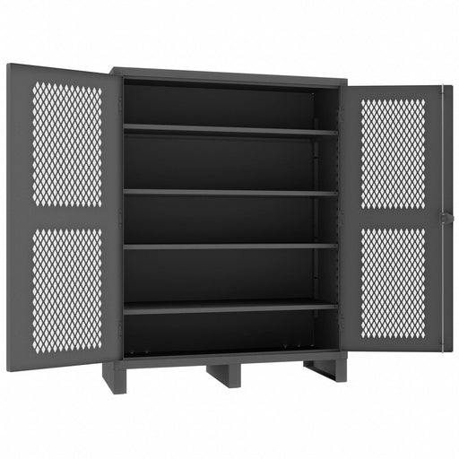 Storage Cabinet 78 x60 x24 Gray 4Shlv