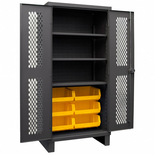 K4952 Bin Cabinet 78 x48 x24 Gray 6YlwBns