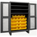K4953 Bin Cabinet 78 x48 x24 Gray 18YlwBns