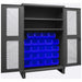 K4954 Bin Cabinet 78 x48 x24 Gray 24BlueBns