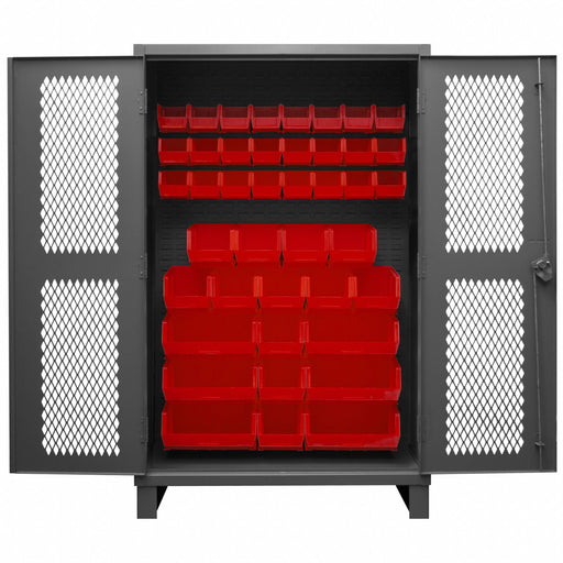 K4946 Bin Cabinet 78 x48 x24 Gray 42RedBns