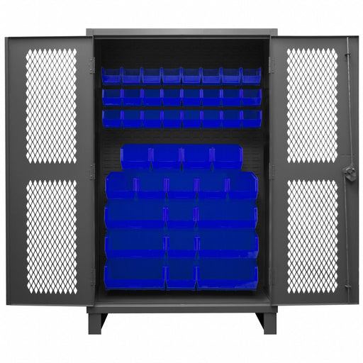 K4946 Bin Cabinet 78 x48 x24 Gray 42BlueBns