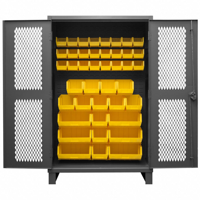 K4946 Bin Cabinet 78 x48 x24 Gray 42YlwBns