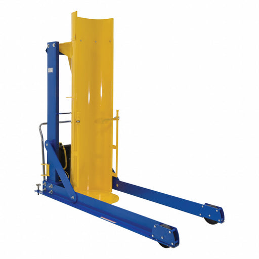 DrumDumper 96inH Steel Yellow Blue