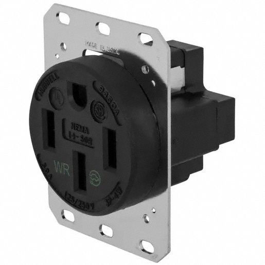 Recept Black 50 A 3P4W Back Side 1PK