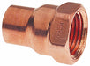 Straight Copper Cup 1 in FNPT 1 in 