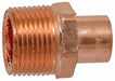 Straight Wrot Copper Cup 1/2 in