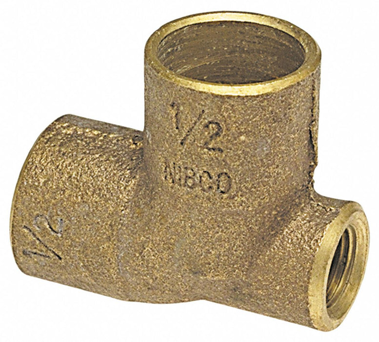Tee Bronze Cup 1  FNPT 1/8  Cup 1 