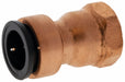Strt Copper Push-Fit1/2in FNPT1/2in
