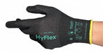 Knit Gloves sz 8 Black Nitrile PR