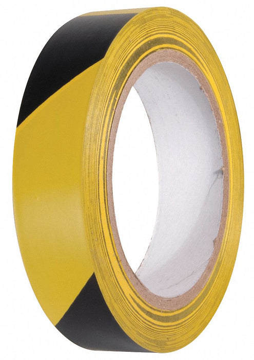 Floor Tape Black/Yellow 1 inx54 ft Roll