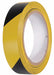 Floor Tape Black/Yellow 1 inx54 ft Roll