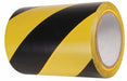 Floor Tape Black/Yellow 6 inx54 ft Roll