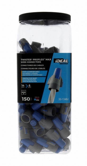 Twist On Wire Connector Blue/GrayPK150