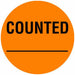 D6074 Inventory Label Orange Paper PK1000