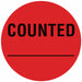 D6074 Inventory Control Label Fluor Red PK1000