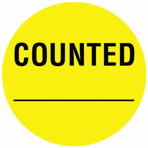 D6074 Inventory Label Yellow Paper PK1000