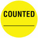 D6074 Inventory Label Yellow Paper PK1000