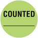 D6074 Inventory Label Green Paper PK1000