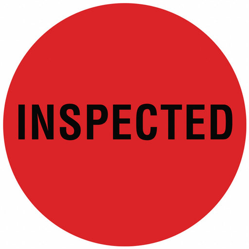 D6075 Inventory Label Red Paper PK1000