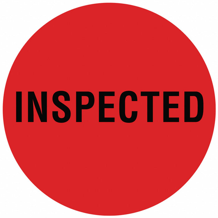 D6075 Inventory Label Red Paper PK1000