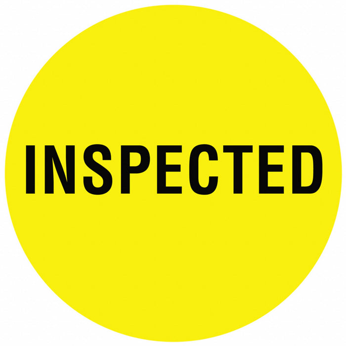 D6075 Inventory Label Yellow Paper PK1000
