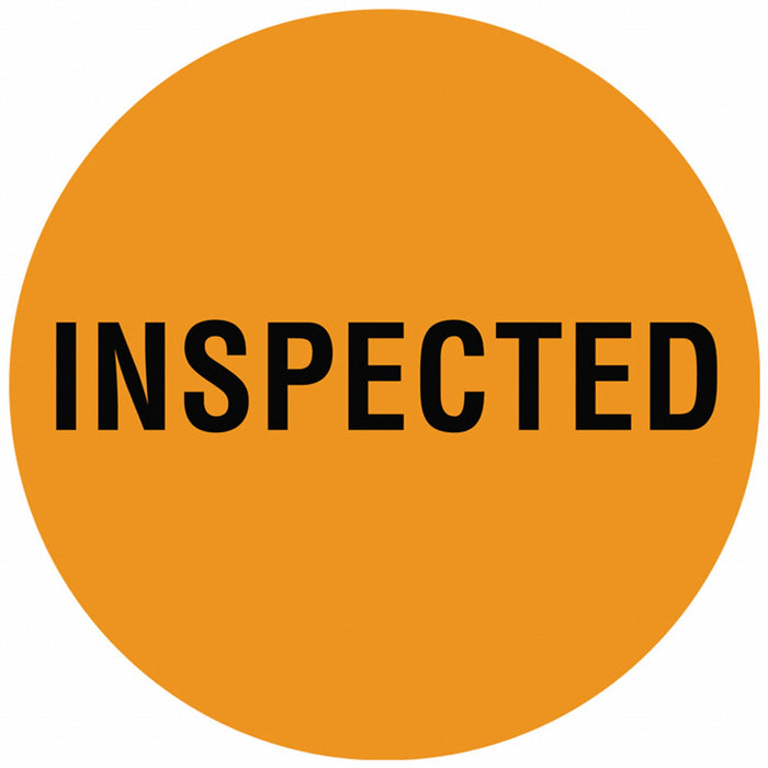 D6075 Inventory Label Orange Paper PK1000