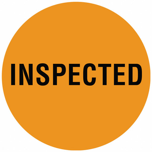 D6075 Inventory Control Label Orange PK1000