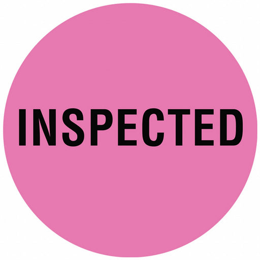 D6075 Inventory Control Label Pink PK1000