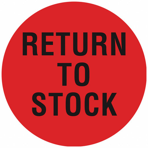 D6077 Inventory Control Label Red PK1000