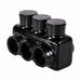MultitapConnector Alum Blk Hex 3Port