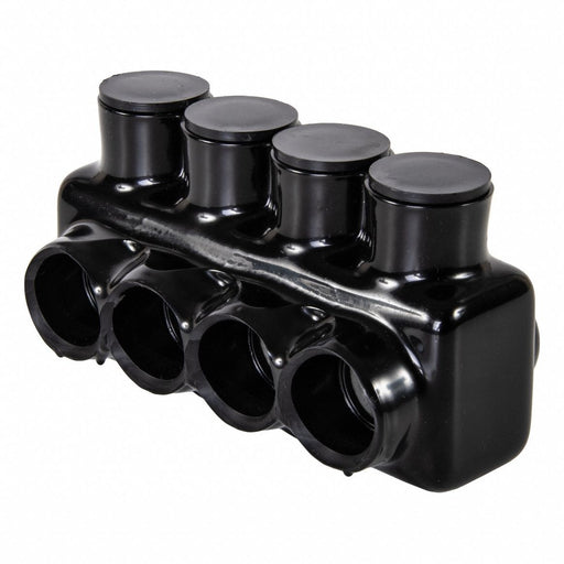 MultitapConnector Alum Blk Hex 4Port