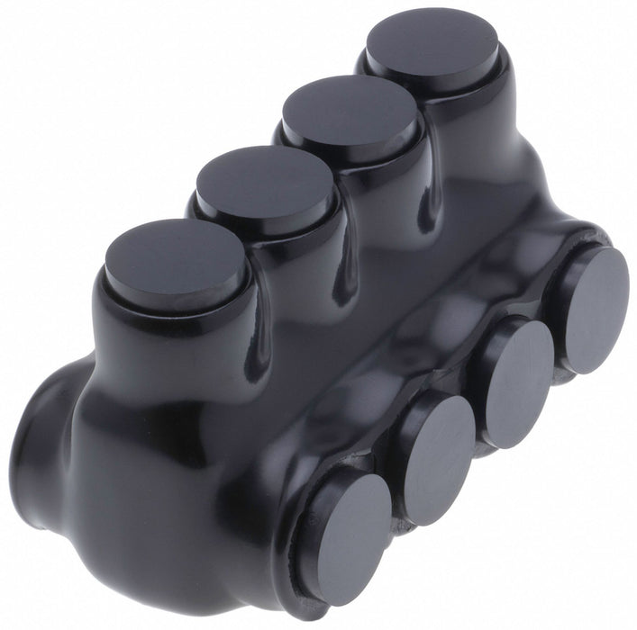 MultitapConnector Alum Blk Hex 4Port