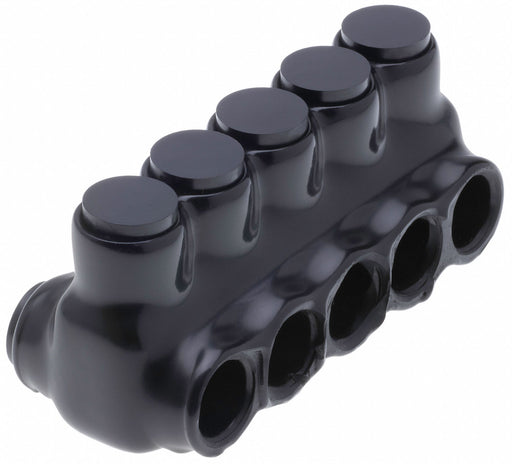 MultitapConnector Alum Blk Hex 5Port
