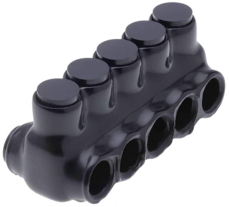 MultitapConnector Alum Blk Hex 5Port