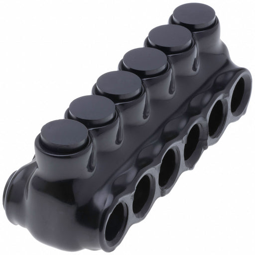MultitapConnector Alum Blk Hex 6Port