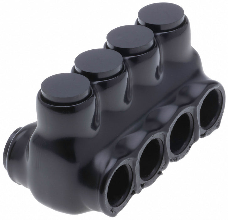 MultitapConnector Alum Blk Hex 4Port