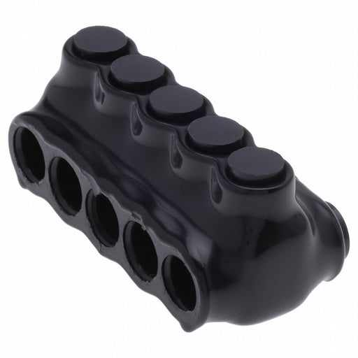 MultitapConnector Alum Blk Hex 5Port