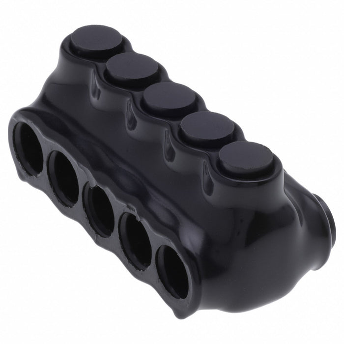 MultitapConnector Alum Blk Hex 5Port
