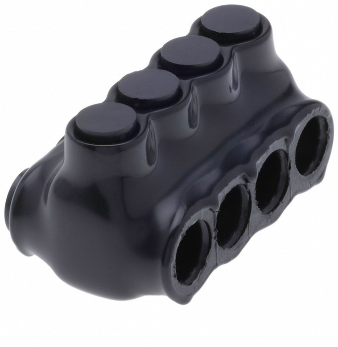 MultitapConnector Alum Blk Hex 4Port