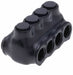 MultitapConnector Alum Blk Hex 4Port