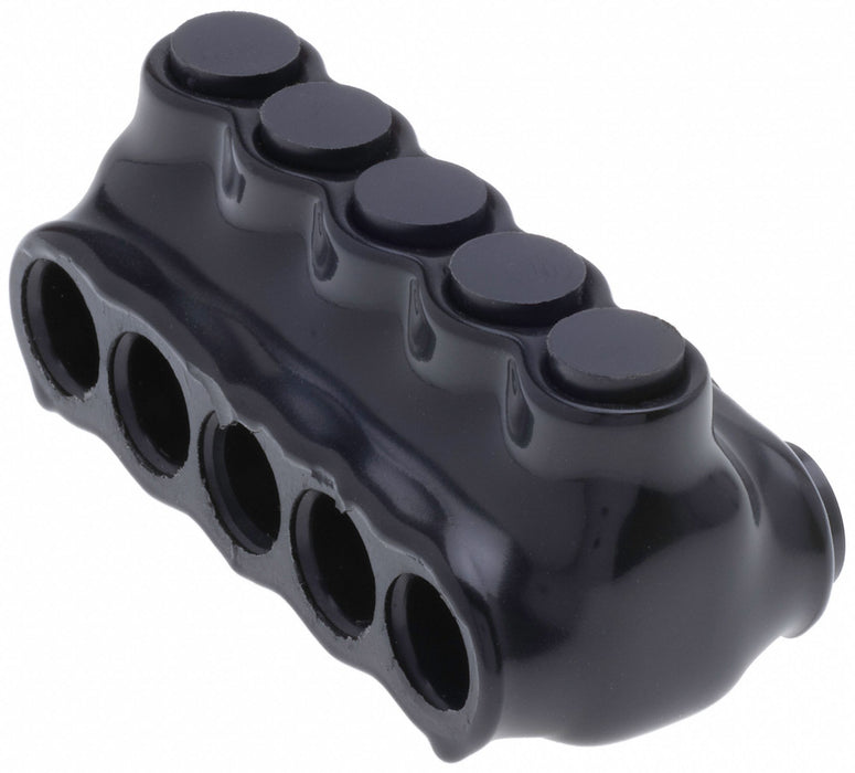 MultitapConnector Alum Blk Hex 5Port