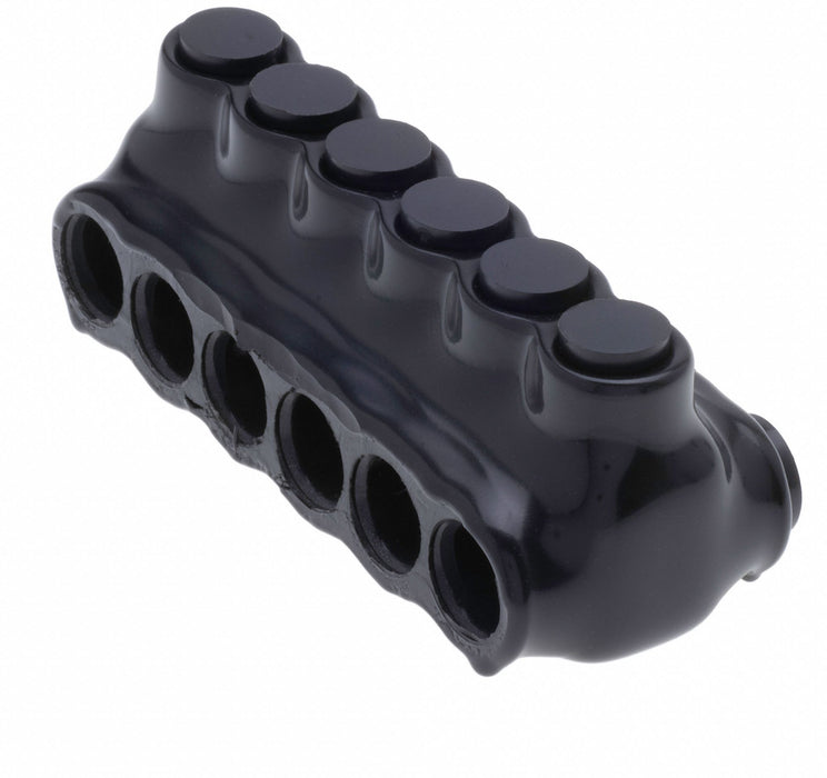 MultitapConnector Alum Blk Hex 6Port