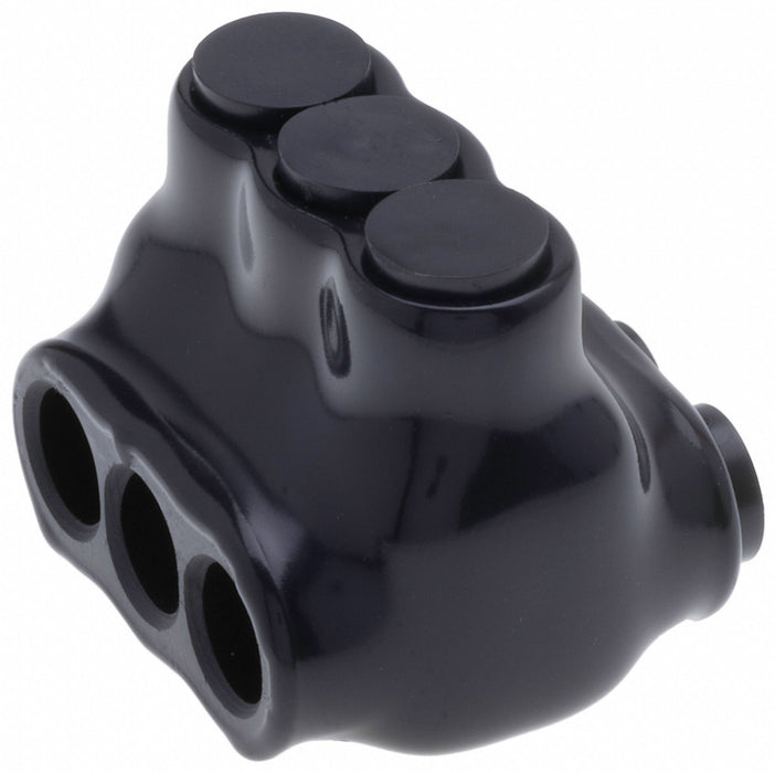 MultitapConnector Alum Blk Hex 3Port