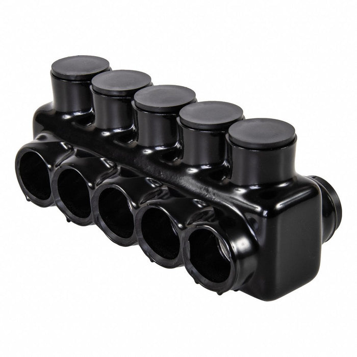 MultitapConnector Alum Blk Hex 5Port