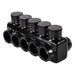 MultitapConnector Alum Blk Hex 5Port