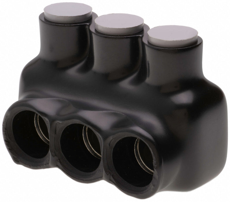 MultitapConnector Alum Blk Hex 3Port