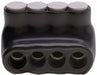 MultitapConnector Alum Blk Hex 4Port